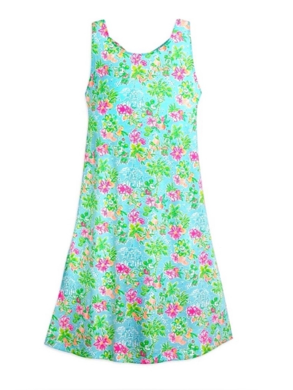 NEW Lilly Pulitzer x Disney Parks Kristen Swing Dress Blue Ibiza Size XL